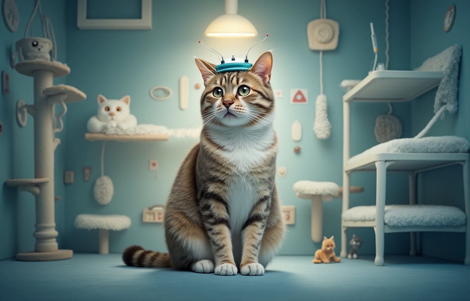 Investigadores de la Universidad de Montreal desarrollaron una solución creativa para estudiar el dolor crónico en gatos confeccionando adorables sombreros para experimentos de EEG, obteniendo así la primera actividad eléctrica registrada en félidos consc